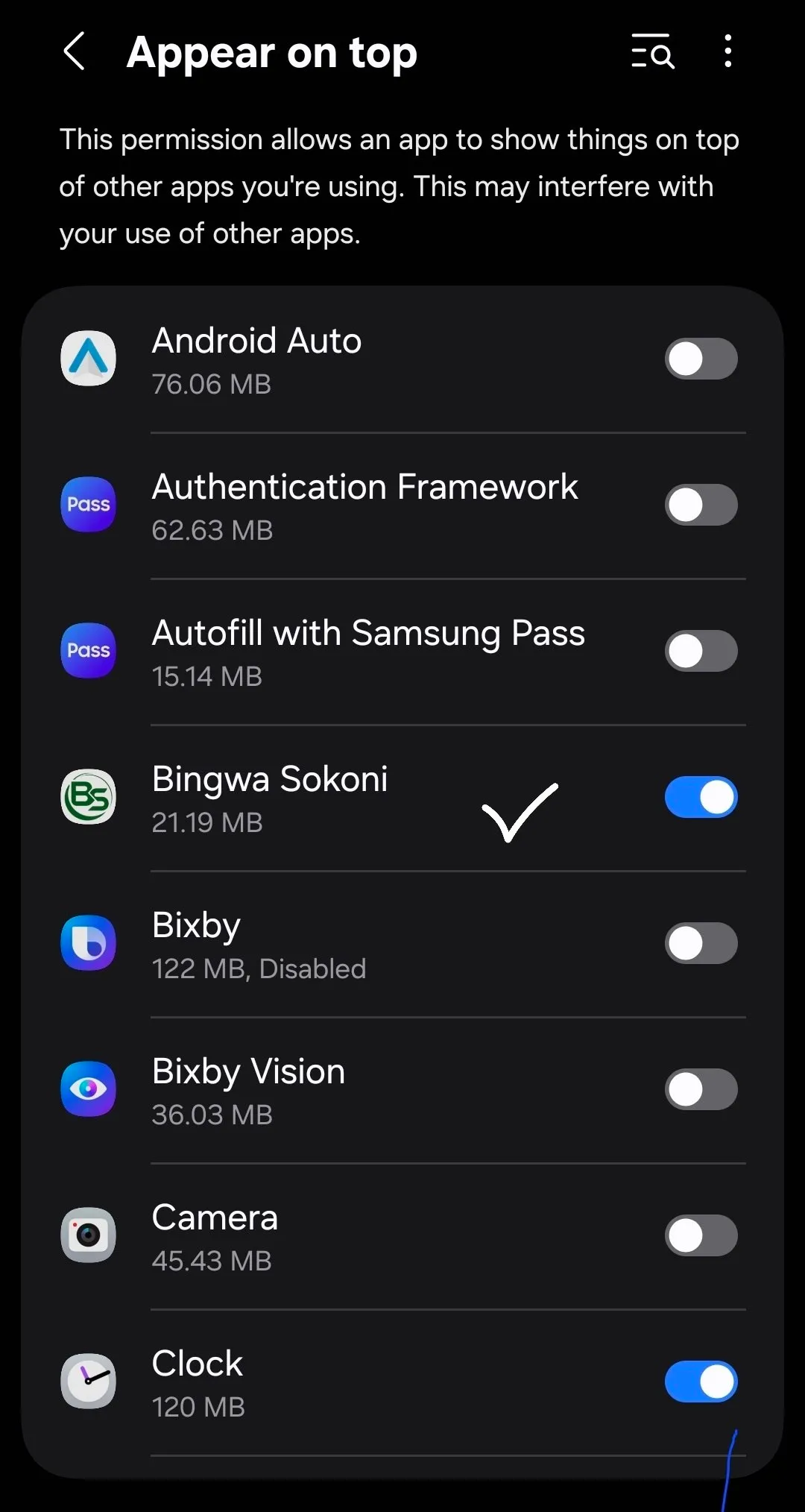 Appear on Top Switch