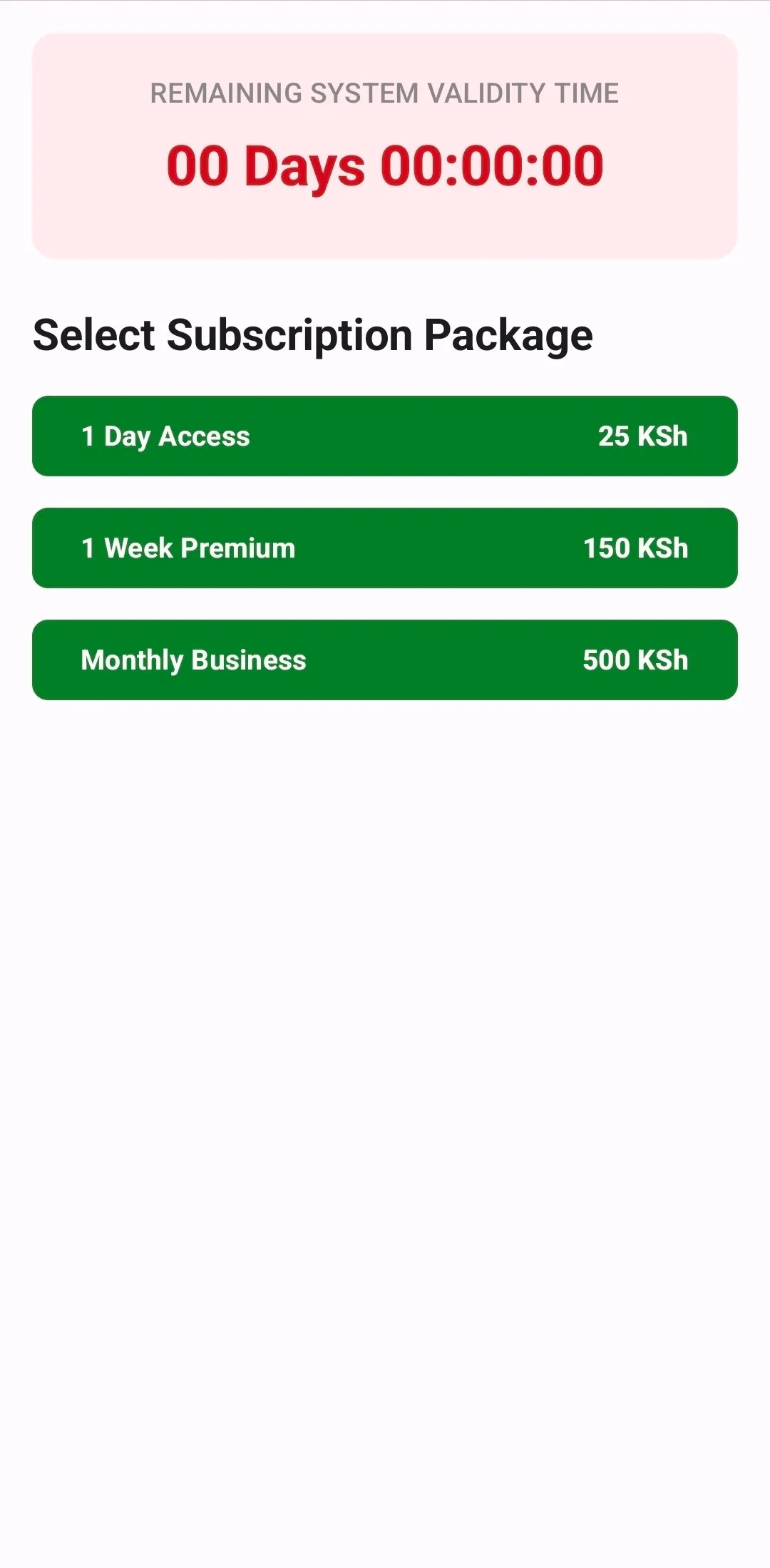 Bingwa Sokoni Premium Pricing Packages
